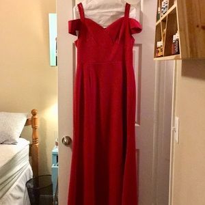 Tahari Red Evening Gown